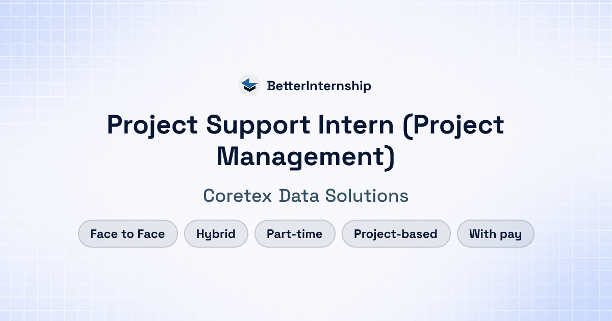 Project Support Intern (Project Management) at Coretex Data Solutions